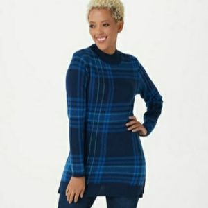 Isaac Mizrahi Jaquard Knit Sweater